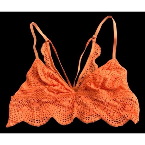 Victoria’s Secret Orange Bralette w/ “Wings” XL NWOT - Picture 1 of 3